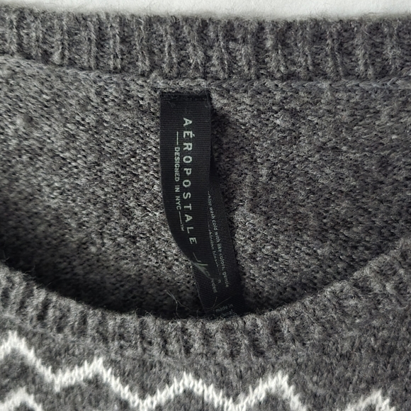 VTG Women's Aeropostale Holiday Reindeer Ugly Christmas Sweater Large Vintage - Picture 6 of 6